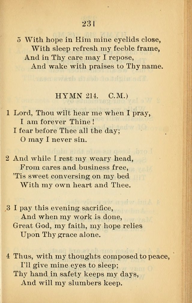 Sacred Hymns and Spiritual Songs for the Church of Jesus Christ of Latter-Day Saints (20th ed.) page 231