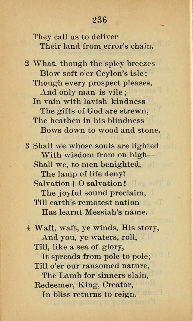 Sacred Hymns and Spiritual Songs for the Church of Jesus Christ of Latter-Day Saints (20th ed.) page 236