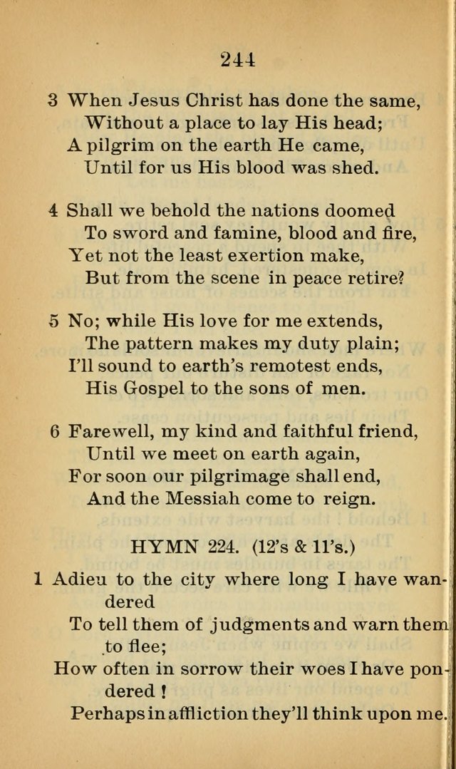 Sacred Hymns and Spiritual Songs for the Church of Jesus Christ of Latter-Day Saints (20th ed.) page 244