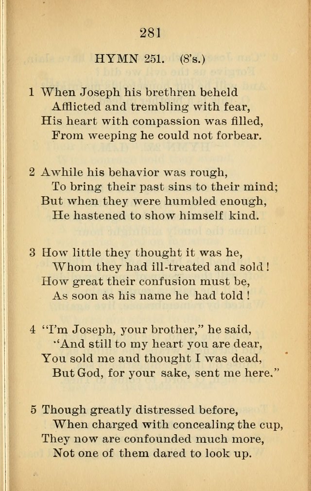 Sacred Hymns and Spiritual Songs for the Church of Jesus Christ of Latter-Day Saints (20th ed.) page 281