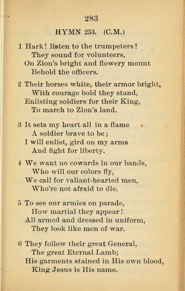 Sacred Hymns and Spiritual Songs for the Church of Jesus Christ of Latter-Day Saints (20th ed.) page 283