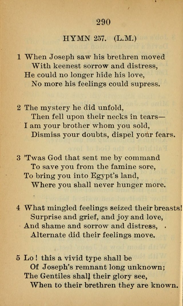 Sacred Hymns and Spiritual Songs for the Church of Jesus Christ of Latter-Day Saints (20th ed.) page 290