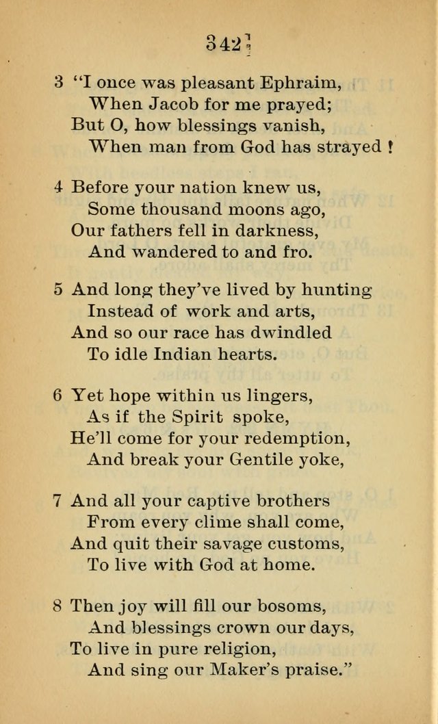 Sacred Hymns and Spiritual Songs for the Church of Jesus Christ of Latter-Day Saints (20th ed.) page 342