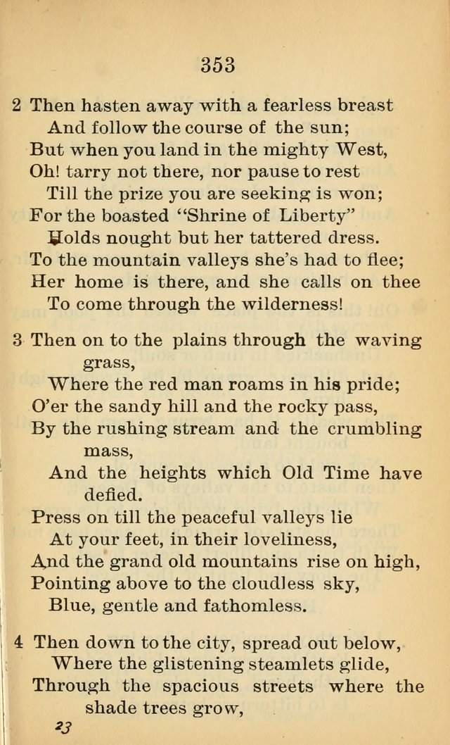 Sacred Hymns and Spiritual Songs for the Church of Jesus Christ of Latter-Day Saints (20th ed.) page 353