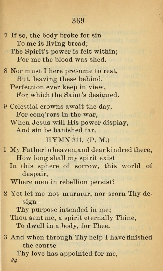 Sacred Hymns and Spiritual Songs for the Church of Jesus Christ of Latter-Day Saints (20th ed.) page 369