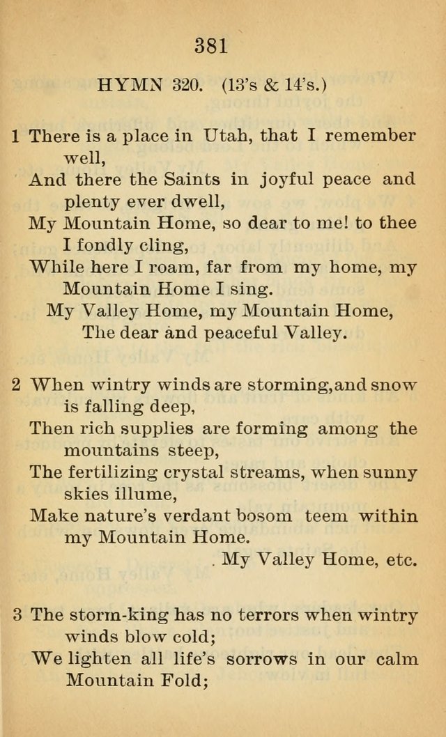 Sacred Hymns and Spiritual Songs for the Church of Jesus Christ of Latter-Day Saints (20th ed.) page 381