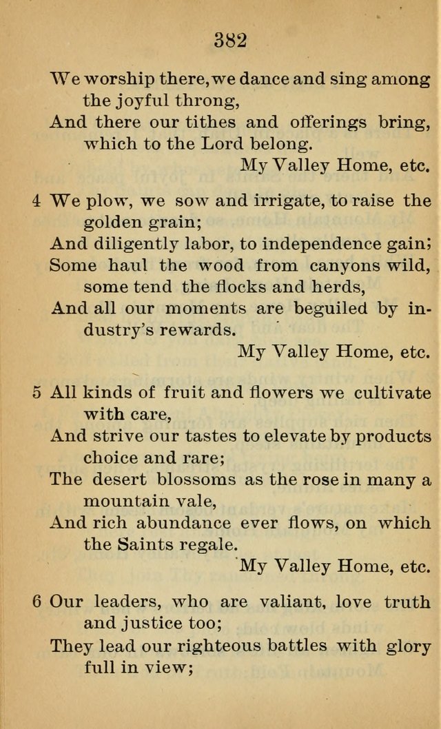 Sacred Hymns and Spiritual Songs for the Church of Jesus Christ of Latter-Day Saints (20th ed.) page 382