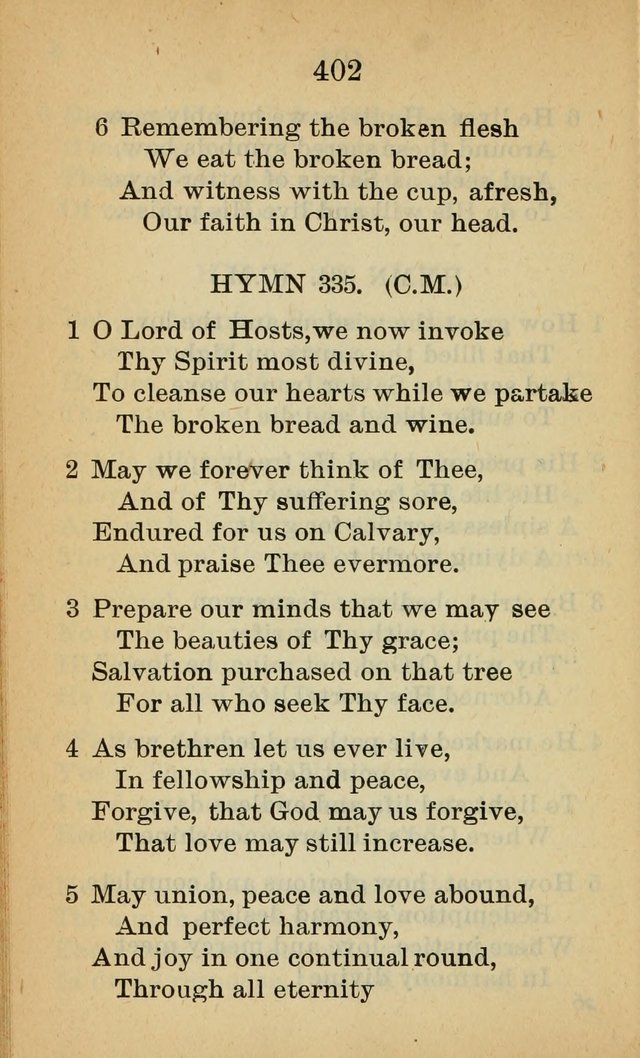 Sacred Hymns and Spiritual Songs for the Church of Jesus Christ of Latter-Day Saints (20th ed.) page 402