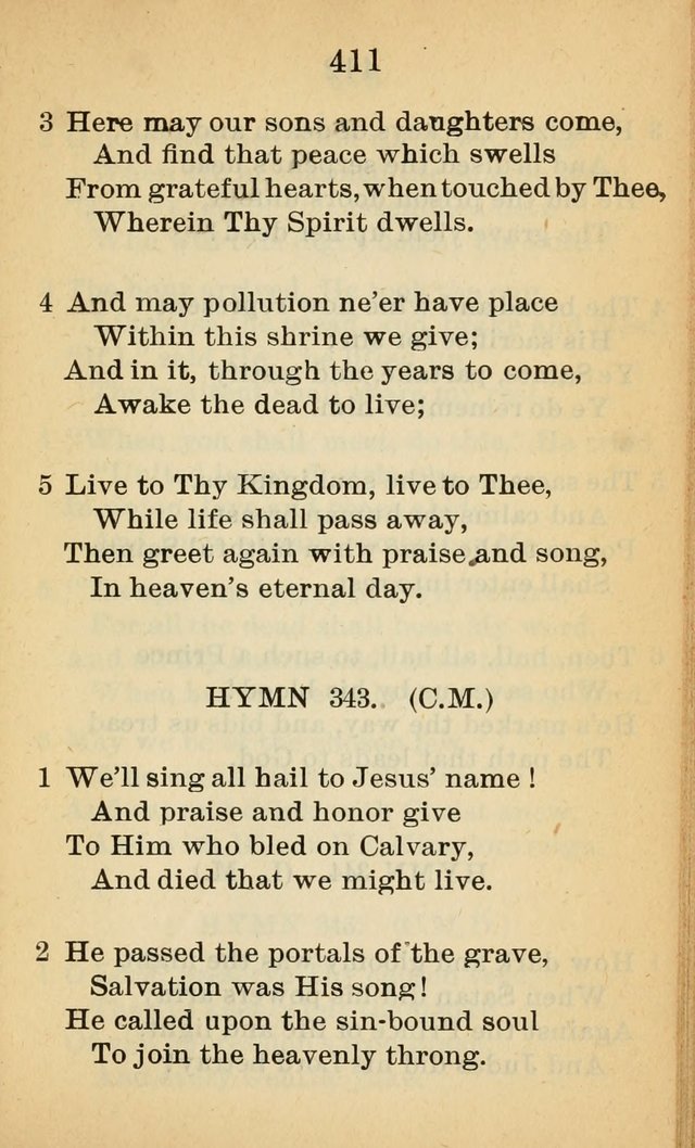 Sacred Hymns and Spiritual Songs for the Church of Jesus Christ of Latter-Day Saints (20th ed.) page 411