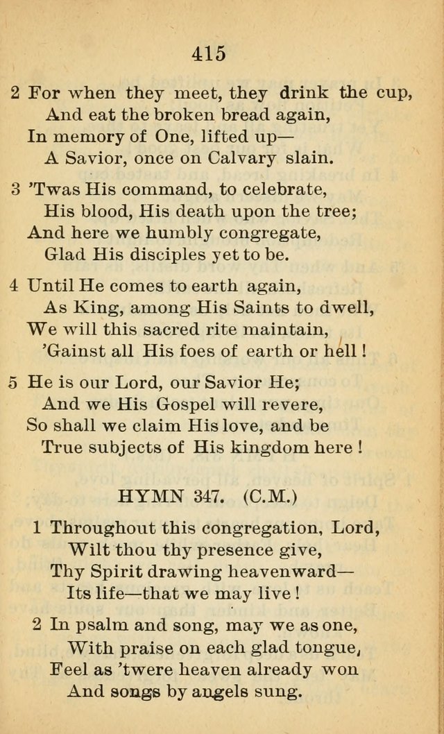 Sacred Hymns and Spiritual Songs for the Church of Jesus Christ of Latter-Day Saints (20th ed.) page 415