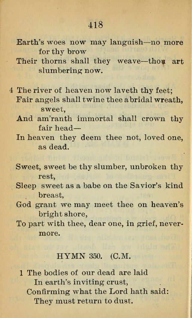 Sacred Hymns and Spiritual Songs for the Church of Jesus Christ of Latter-Day Saints (20th ed.) page 418