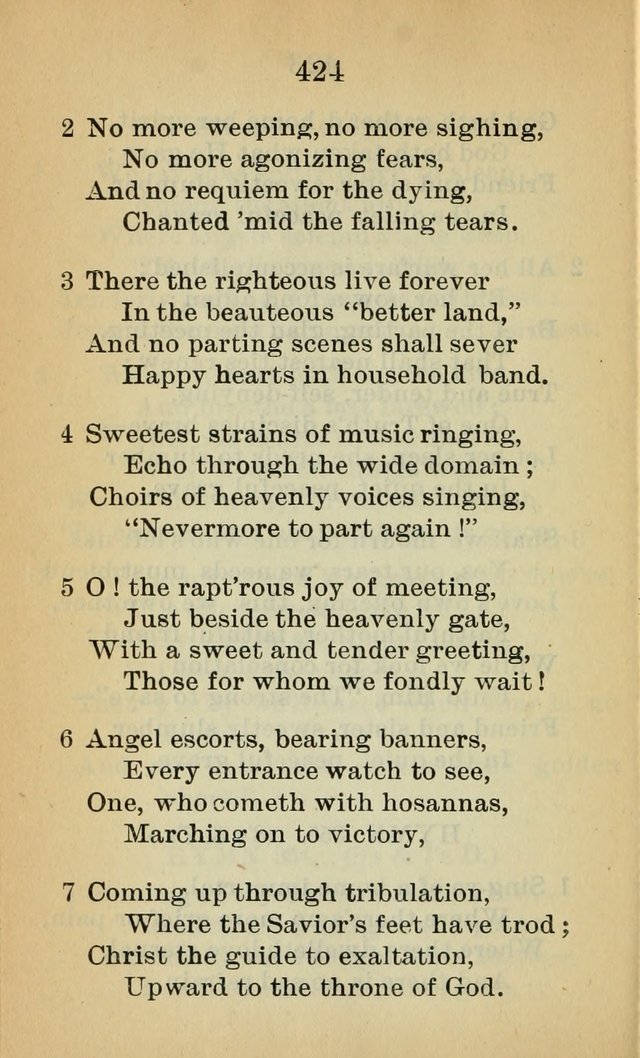 Sacred Hymns and Spiritual Songs for the Church of Jesus Christ of Latter-Day Saints (20th ed.) page 424