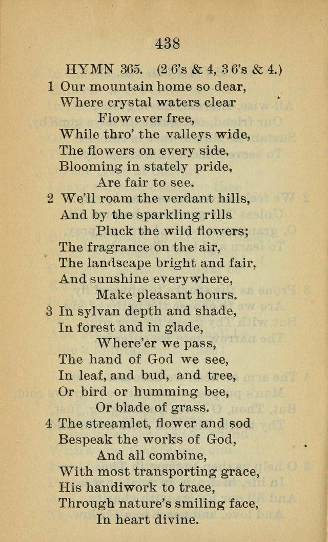 Sacred Hymns and Spiritual Songs for the Church of Jesus Christ of Latter-Day Saints (20th ed.) page 438