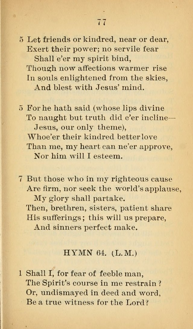 Sacred Hymns and Spiritual Songs for the Church of Jesus Christ of Latter-Day Saints (20th ed.) page 77