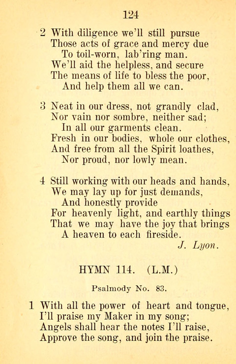 Sacred Hymns and Spiritual Songs: for the Church of Jesus Christ of Latter-Day Saints. 24th ed. page 120