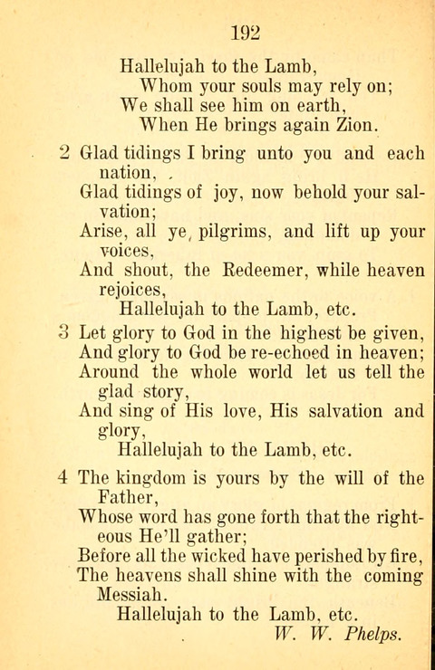 Sacred Hymns and Spiritual Songs: for the Church of Jesus Christ of Latter-Day Saints. 24th ed. page 186