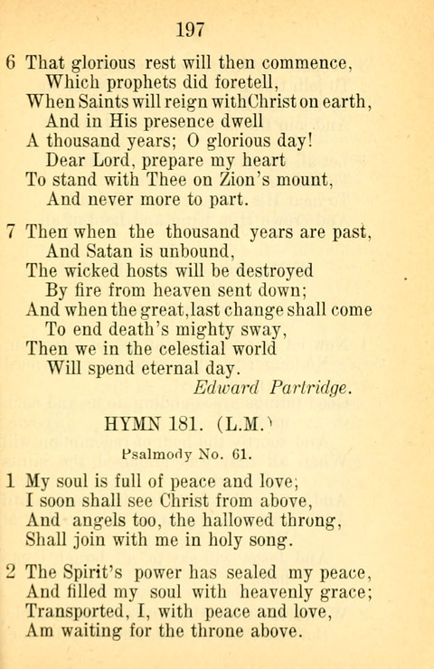 Sacred Hymns and Spiritual Songs: for the Church of Jesus Christ of Latter-Day Saints. 24th ed. page 191