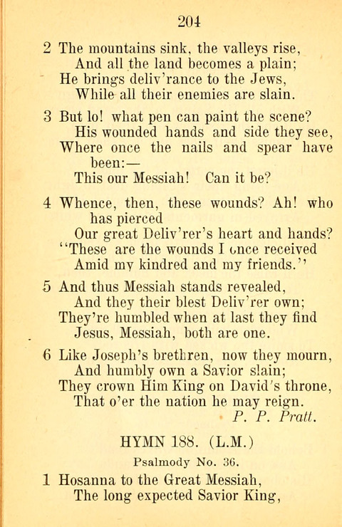 Sacred Hymns and Spiritual Songs: for the Church of Jesus Christ of Latter-Day Saints. 24th ed. page 200