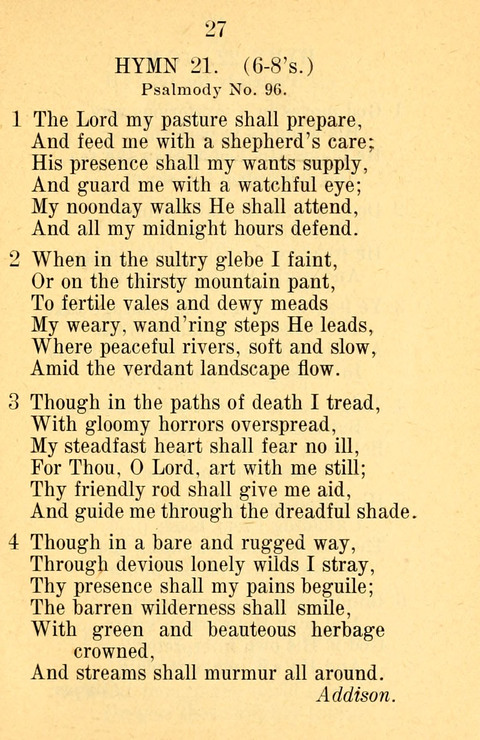 Sacred Hymns and Spiritual Songs: for the Church of Jesus Christ of Latter-Day Saints. 24th ed. page 23