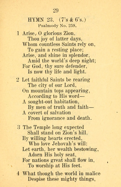 Sacred Hymns and Spiritual Songs: for the Church of Jesus Christ of Latter-Day Saints. 24th ed. page 25