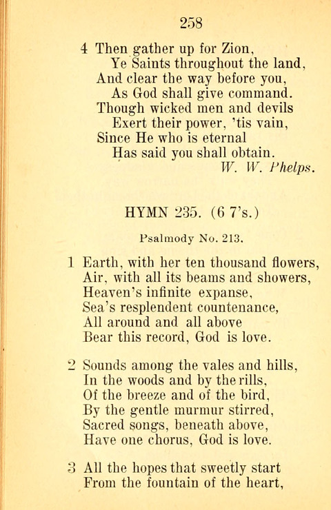 Sacred Hymns and Spiritual Songs: for the Church of Jesus Christ of Latter-Day Saints. 24th ed. page 254