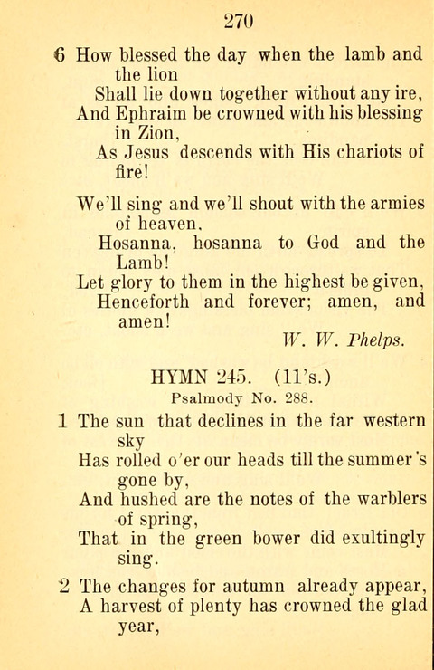 Sacred Hymns and Spiritual Songs: for the Church of Jesus Christ of Latter-Day Saints. 24th ed. page 266