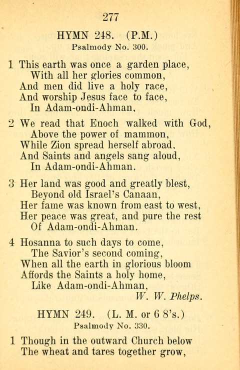 Sacred Hymns and Spiritual Songs: for the Church of Jesus Christ of Latter-Day Saints. 24th ed. page 273