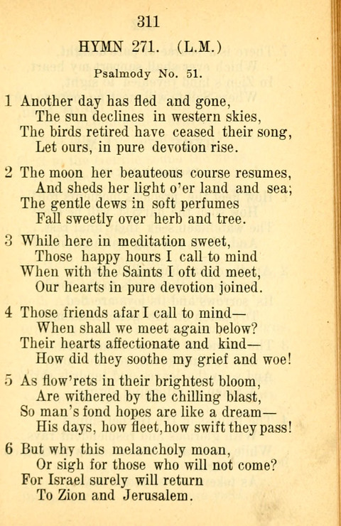 Sacred Hymns and Spiritual Songs: for the Church of Jesus Christ of Latter-Day Saints. 24th ed. page 307