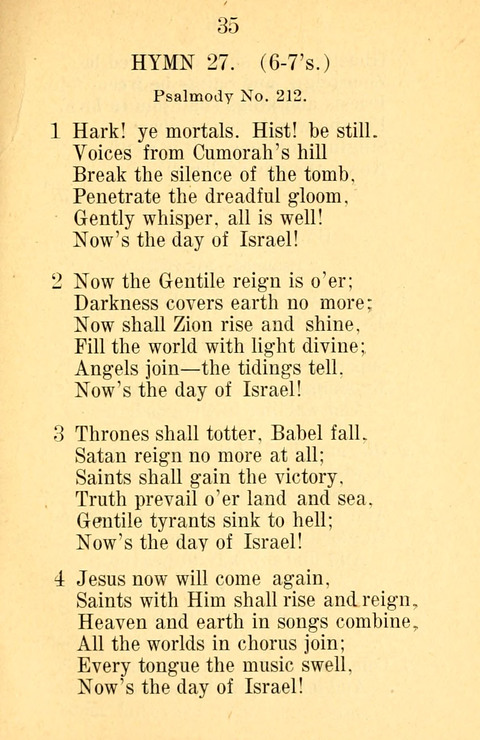 Sacred Hymns and Spiritual Songs: for the Church of Jesus Christ of Latter-Day Saints. 24th ed. page 31