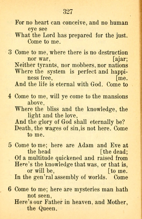 Sacred Hymns and Spiritual Songs: for the Church of Jesus Christ of Latter-Day Saints. 24th ed. page 323