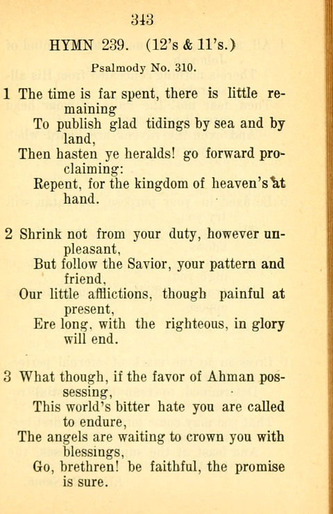 Sacred Hymns and Spiritual Songs: for the Church of Jesus Christ of Latter-Day Saints. 24th ed. page 339