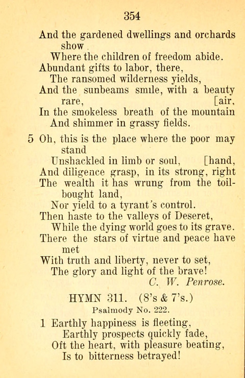 Sacred Hymns and Spiritual Songs: for the Church of Jesus Christ of Latter-Day Saints. 24th ed. page 350