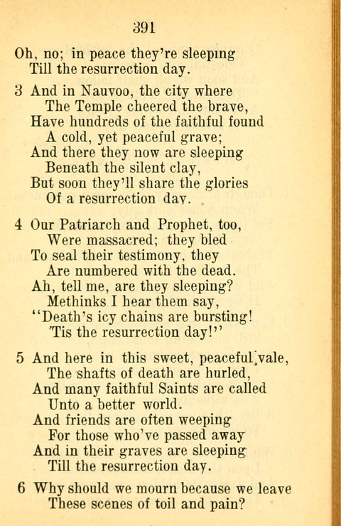 Sacred Hymns and Spiritual Songs: for the Church of Jesus Christ of Latter-Day Saints. 24th ed. page 387