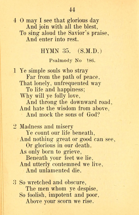 Sacred Hymns and Spiritual Songs: for the Church of Jesus Christ of Latter-Day Saints. 24th ed. page 40