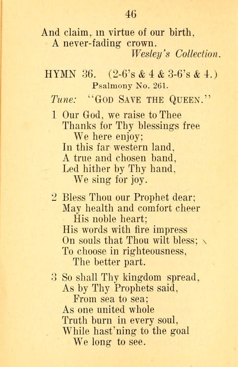 Sacred Hymns and Spiritual Songs: for the Church of Jesus Christ of Latter-Day Saints. 24th ed. page 42