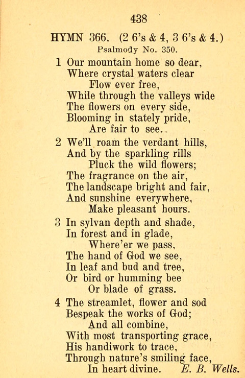 Sacred Hymns and Spiritual Songs: for the Church of Jesus Christ of Latter-Day Saints. 24th ed. page 434