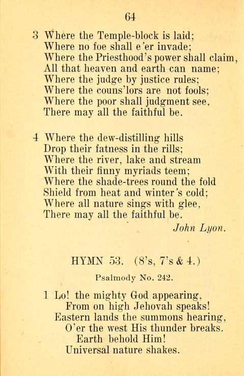 Sacred Hymns and Spiritual Songs: for the Church of Jesus Christ of Latter-Day Saints. 24th ed. page 60