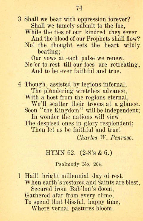 Sacred Hymns and Spiritual Songs: for the Church of Jesus Christ of Latter-Day Saints. 24th ed. page 70