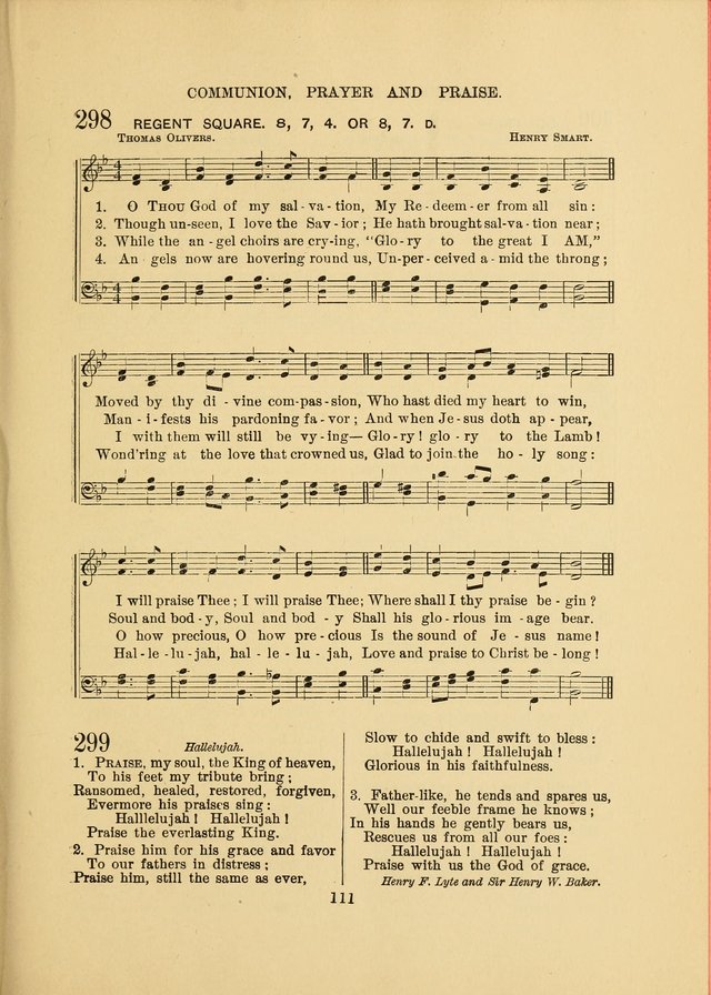 Sacred Hymns and Tunes: designed to be used by the Wesleyan Methodist Connection (or Church) of America page 111