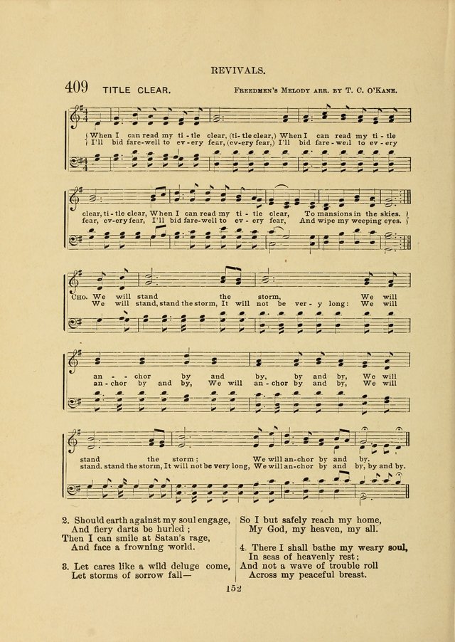 Sacred Hymns and Tunes: designed to be used by the Wesleyan Methodist Connection (or Church) of America page 152