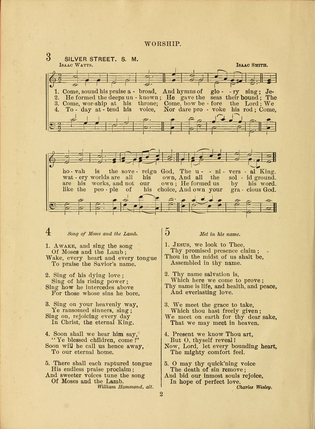 Sacred Hymns and Tunes: designed to be used by the Wesleyan Methodist Connection (or Church) of America page 2