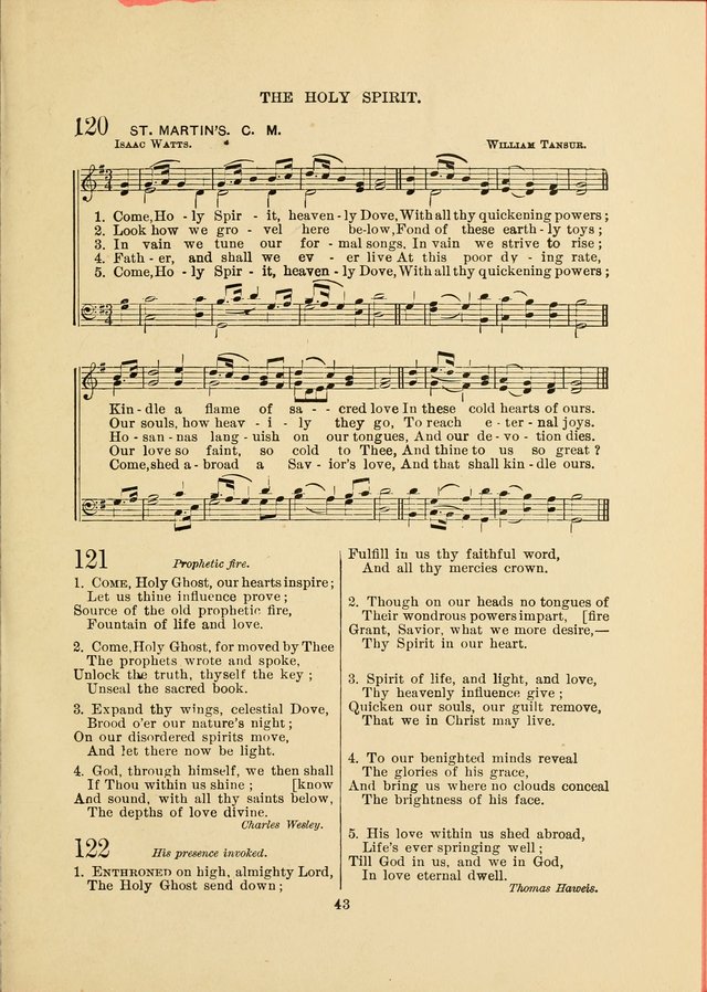 Sacred Hymns and Tunes: designed to be used by the Wesleyan Methodist Connection (or Church) of America page 43