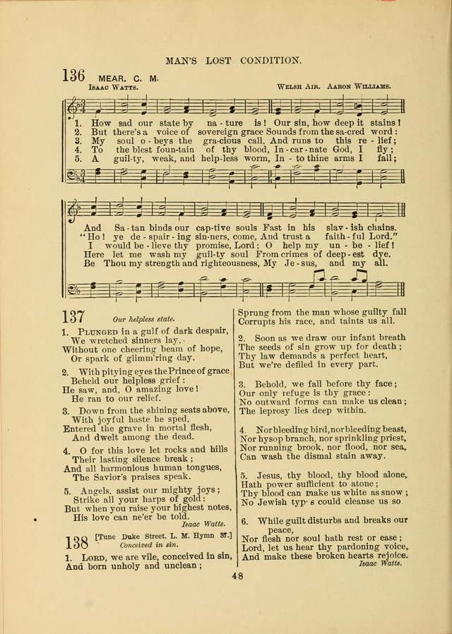 Sacred Hymns and Tunes: designed to be used by the Wesleyan Methodist Connection (or Church) of America page 48