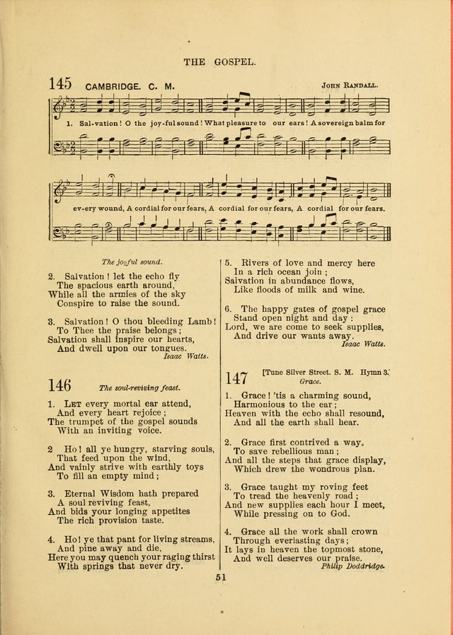 Sacred Hymns and Tunes: designed to be used by the Wesleyan Methodist Connection (or Church) of America page 51