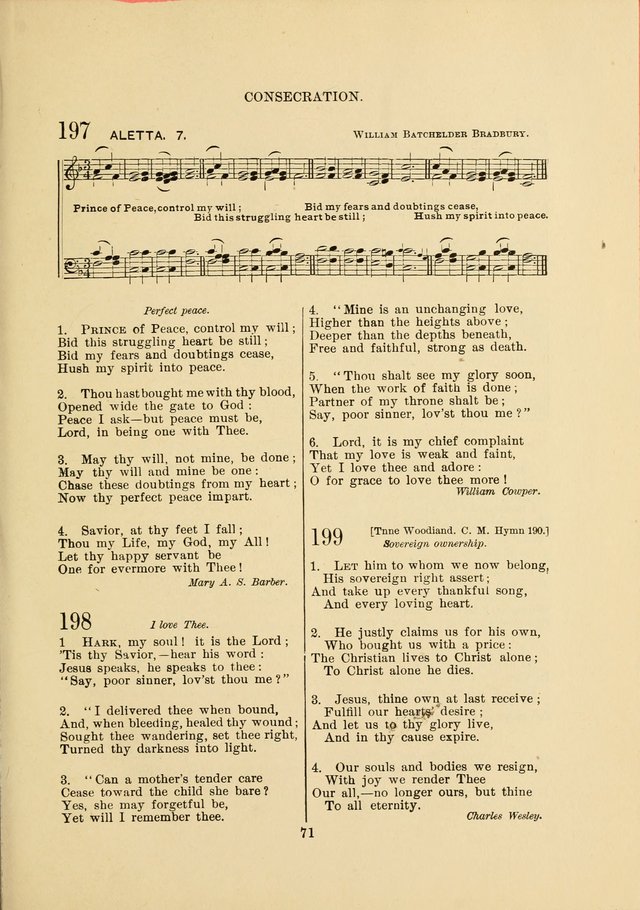 Sacred Hymns and Tunes: designed to be used by the Wesleyan Methodist Connection (or Church) of America page 71