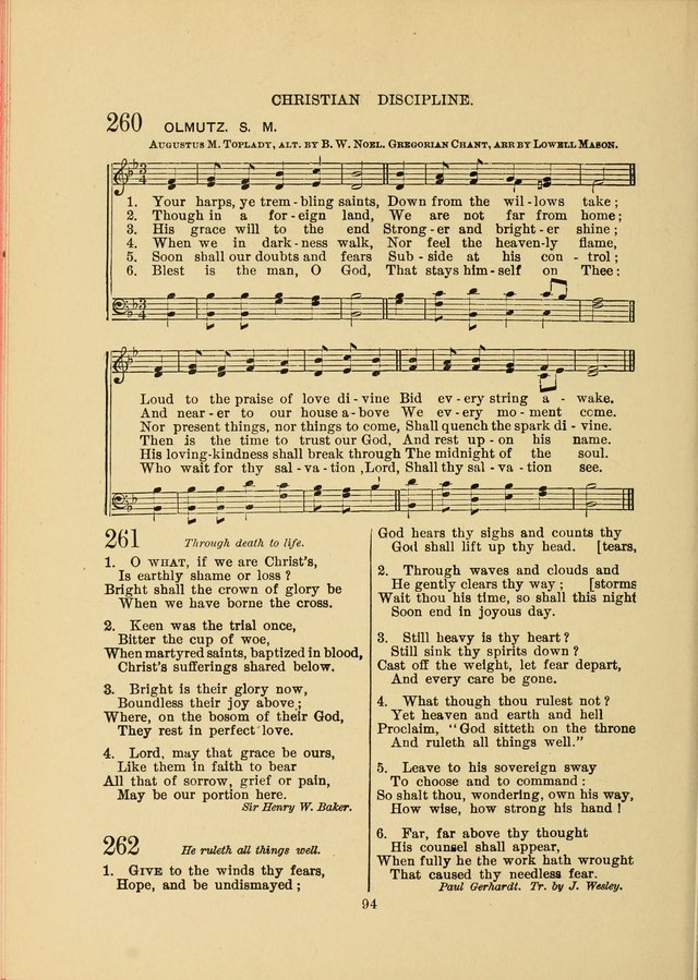 Sacred Hymns and Tunes: designed to be used by the Wesleyan Methodist Connection (or Church) of America page 94