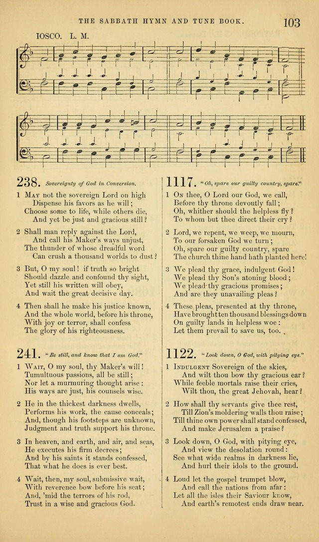 The Sabbath Hymn and Tune Book: for the service of song in the house of  the Lord page 105