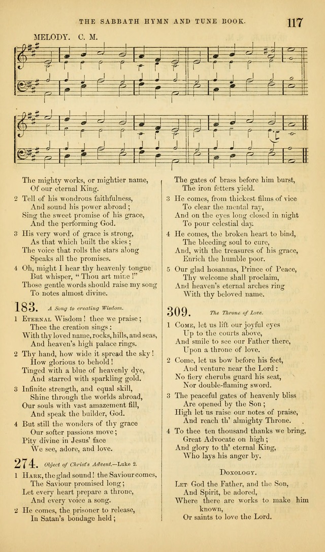 The Sabbath Hymn and Tune Book: for the service of song in the house of  the Lord page 119