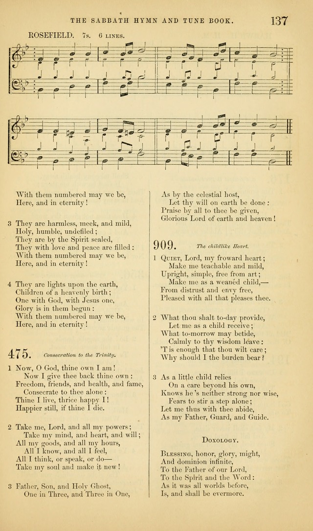 The Sabbath Hymn and Tune Book: for the service of song in the house of  the Lord page 139