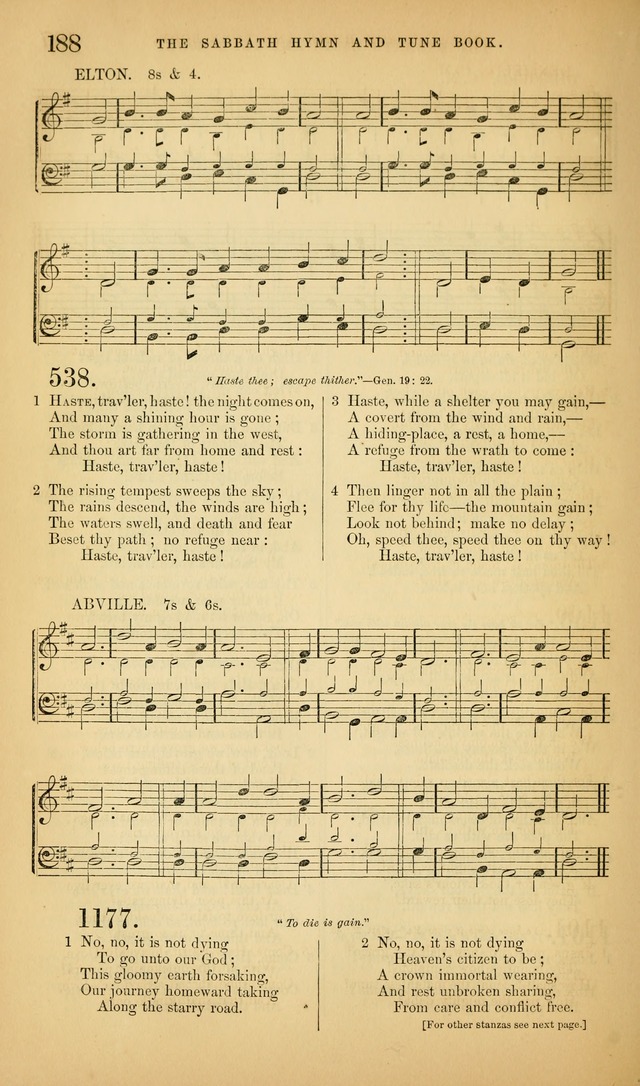 The Sabbath Hymn and Tune Book: for the service of song in the house of  the Lord page 190